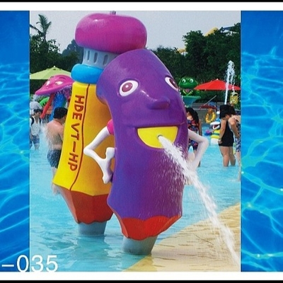 La fibra de vidrio, PVC embroma los equipos de Waterpark de la reconstrucción, equipo del parque del espray del lápiz