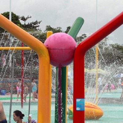 Equipo del parque del espray del OEM, agua Spraygrounds del juego de la aguamarina del espray del bastón de la fibra de vidrio para el parque del agua de los niños