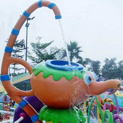 Los niños riegan los juegos estructura, aguamarina juegan, rocían el equipo del parque del agua para los adultos de los niños modificados para requisitos particulares