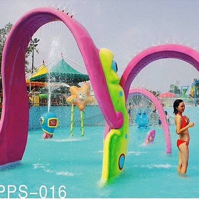Juego modificado para requisitos particulares del agua del juego de la aguamarina del espray, equipo del parque del agua de la fibra de vidrio