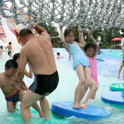 Menor del Lemna de la fibra de vidrio del juego de la aguamarina de la piscina de agua del equipo del parque de la aguamarina para la diversión del juego de la familia
