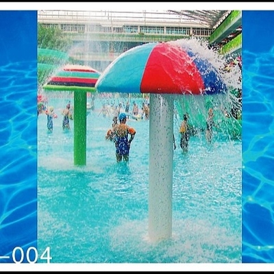 Fibra de vidrio modificada para requisitos particulares, equipo del parque de la aguamarina de la seta del espray del PVC para 3 - 5 personas