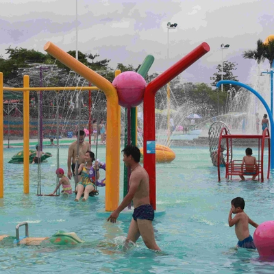 Juego modificado para requisitos particulares de la aguamarina de la columna del color de agua del icono del espray, equipo del parque de la aguamarina para los adultos de los niños