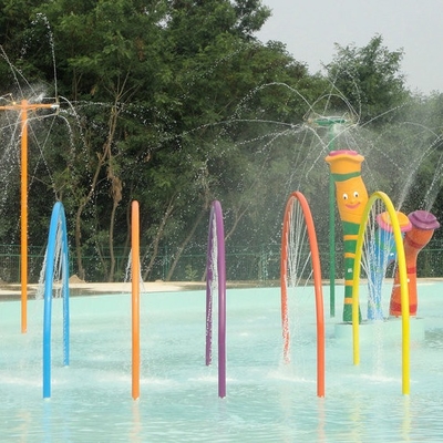 Juego de la aguamarina de la puerta del arco iris, equipo del parque de la aguamarina del espray, estructura del juego de las fuentes para el parque del agua de los niños