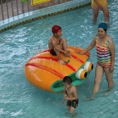 Juego de la aguamarina de Shell del espray del equipo del patio del agua de la fibra de vidrio para el parque de atracciones