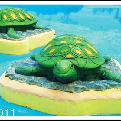 La aguamarina de encargo de la tortuga del agua juega el patio del agua, equipo del parque del espray para el parque del agua del niño