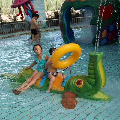Equipo de Sprayground del agua del juego de la aguamarina del cocodrilo del espray para el parque del agua