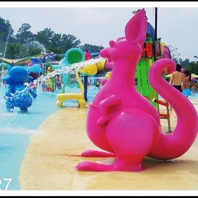 Juego de la aguamarina de Sprayground del agua del canguro, equipo del espray del patio del agua modificado para requisitos particulares