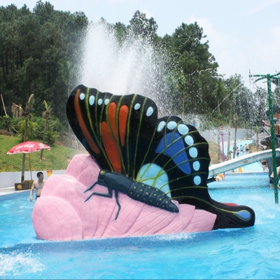 Toboganes acuáticos multicolores de la piscina, juegos al aire libre de los toboganes acuáticos de la mariposa de los niños para el parque del agua