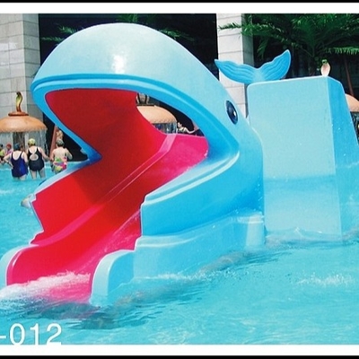 La piscina de agua exterior desliza los toboganes acuáticos de la piscina de los niños de la forma de la historieta de las ballenas del parque del agua para el parque del agua de los niños