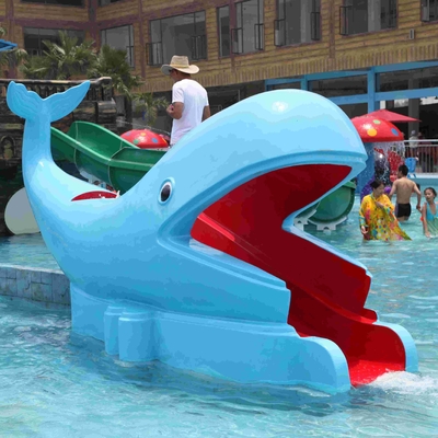 La piscina de agua exterior desliza los toboganes acuáticos de la piscina de los niños de la forma de la historieta de las ballenas del parque del agua para el parque del agua de los niños
