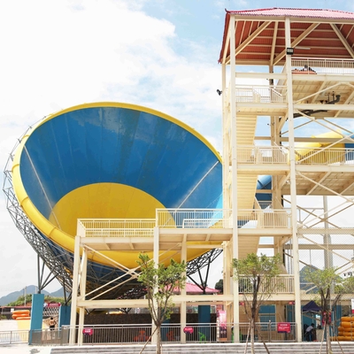 La piscina de agua de la fibra de vidrio del tornado resbala para el deporte acuático adulto del parque de la aguamarina