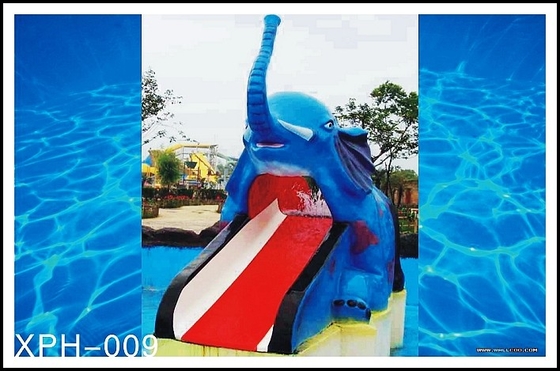 La piscina de agua formada historieta de la fibra de vidrio resbala para el mini parque del agua de los niños