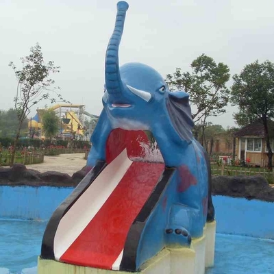 La piscina de agua formada historieta de la fibra de vidrio resbala para el mini parque del agua de los niños