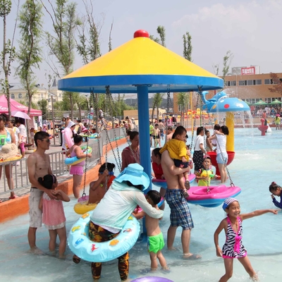 Parque del agua del juego de la aguamarina de la silla de la ejecución de la resina de Ashland para 4 niños garantía de 1 año