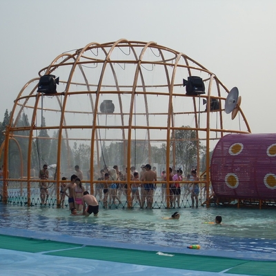 Juego grande de la aguamarina de la diversión del cangrejo del laberinto de la fibra de vidrio del equipo del parque al aire libre del agua