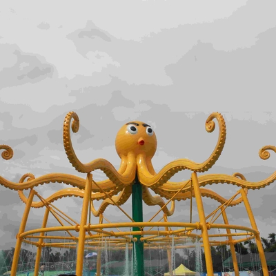 Espray al aire libre modificado para requisitos particulares del pulpo para el equipo de la fibra de vidrio de los artículos del parque del agua del juego de la aguamarina