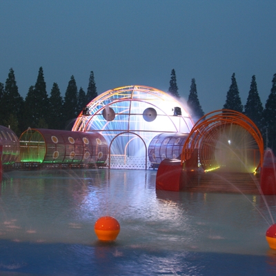 Equipo al aire libre del patio del laberinto del cangrejo de la diversión, juego grande de la aguamarina del parque del agua
