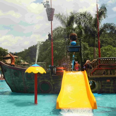 Barco pirata grande de la fibra de vidrio del centro vacacional para los parques del agua del tema, el 19*13.6*9m
