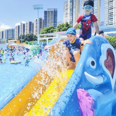 Parque acuático de elefantes Estudio de viabilidad Jardín acuático para niños Equipo de juegos acuáticos para salpicar agua