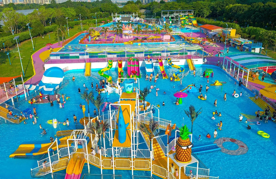 Estudio de factibilidad Parque acuático Parque de juegos acuáticos para niños Equipo de juegos acuáticos para salpicar agua