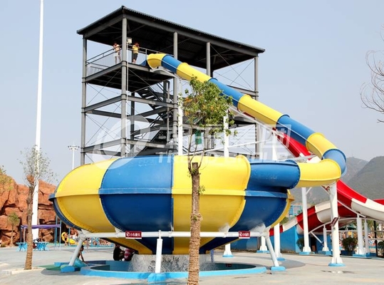 Toboganes acuáticos comerciales de la fibra de vidrio del parque grande del agua, diapositiva de la piscina de la fibra de vidrio
