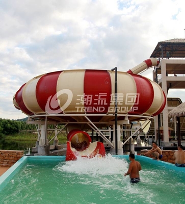 Toboganes acuáticos comerciales de la fibra de vidrio del parque grande del agua, diapositiva de la piscina de la fibra de vidrio