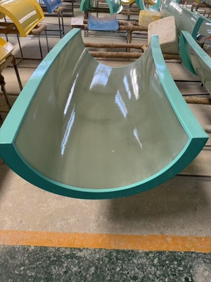 Toboganes de fibra de vidrio Aqua Aqua Loop Body para piscinas, equipos de parques acuáticos Vison