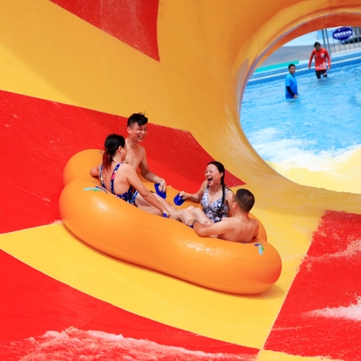 Enormes toboganes de fibra de vidrio para piscinas Vison Equipo de parques acuáticos