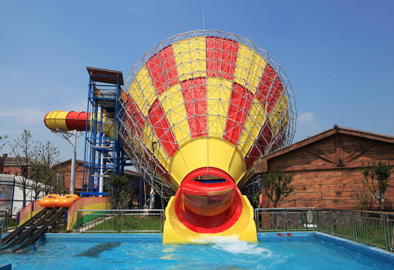 Super Tornado de aguas de fibra de vidrio para piscinas Vison Parques acuáticos Diseño de equipos