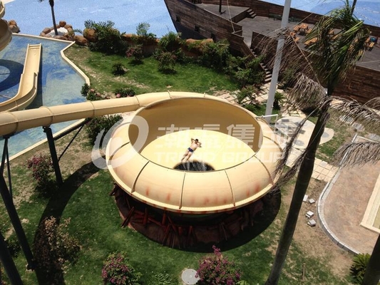 toboganes acuáticos gigantes del espacio de los toboganes acuáticos de la fibra de vidrio del parque de la aguamarina de la diversión de la plataforma del 16m