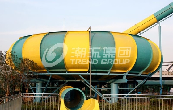 toboganes acuáticos gigantes del espacio de los toboganes acuáticos de la fibra de vidrio del parque de la aguamarina de la diversión de la plataforma del 16m