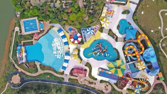 Diapositiva de varias trayectorias del mejor precio del parque/del tobogán acuático del agua del tema de la diversión