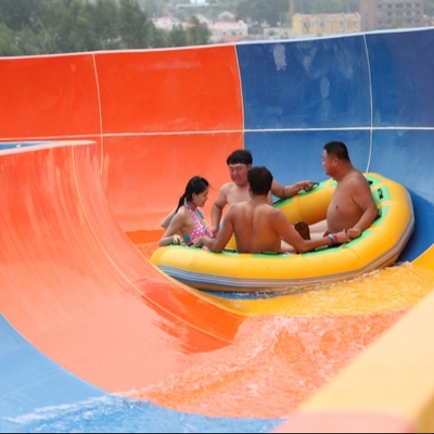Los toboganes acuáticos grandes de alta velocidad de la fibra de vidrio en el agua parquean, 360 personas/h