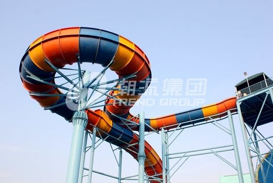 Toboganes acuáticos de encargo de Funnuy, diapositiva de la aguamarina del bumerán del parque de atracciones para la diversión de la familia de 2 personas