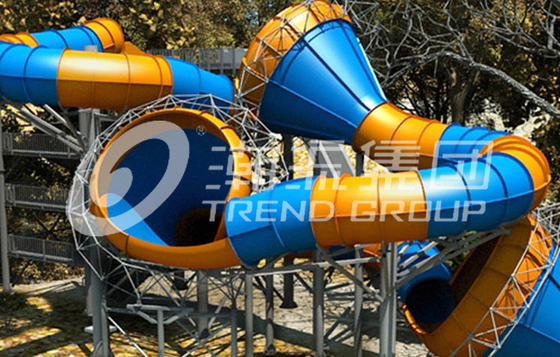 Jinetes divertidos/h de la capacidad 480 del valle de la rabieta de la altura el 16m de los toboganes acuáticos de la fibra de vidrio para el parque del agua