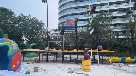 Fábrica de Equipos de Parque Acuático y Toboganes de Fibra de Vidrio Personalizados