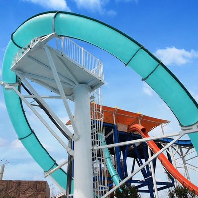 Tobogán acuático de fibra de vidrio Vision Aqua Loop para parques temáticos