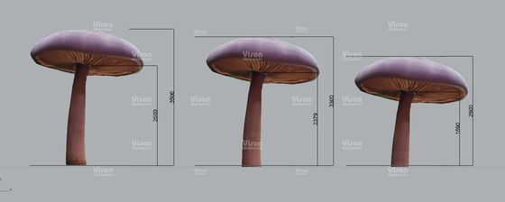 Fiberglass Water Playground Equipment Spray mushroom Aqua Play For Amusement Park Games