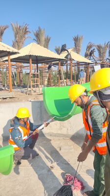 Five Star Hotel Resort Fibra de vidrio Parque de diversiones reosrt tobogán acuático con