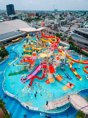 Customized Theme Gigantic Water House Aqua Playground with 1200 Riders Capacity and Hot-Dip Galvanized Steel
