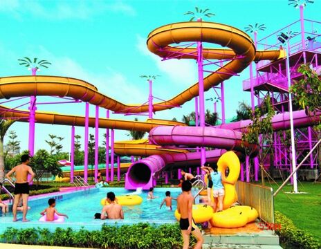 Deslizamiento de agua en espiral personalizado de múltiples carriles para parques acuáticos - Fabricante auditado por SGS