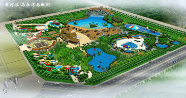 Los juegos del parque de atracciones de los tubos del tobogán acuático de la fibra de vidrio/modificaron el parque del agua para requisitos particulares