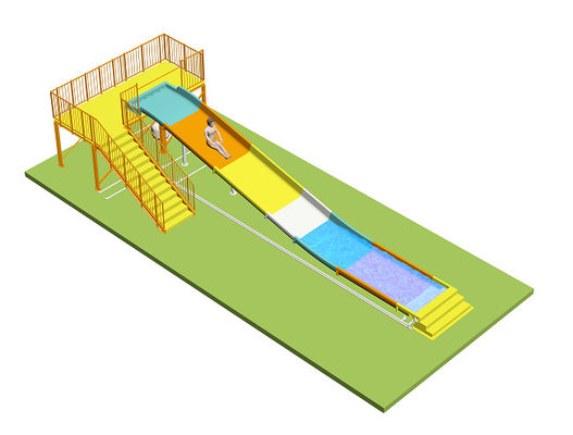 La diapositiva de los niños, diapositiva ancha, toboganes acuáticos para Aqua Park Fiberglass Material
