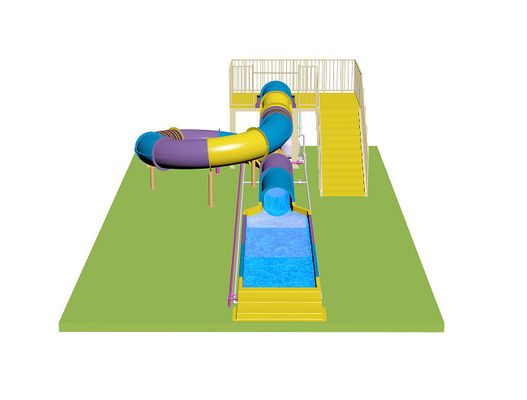 Slide cerrado para niños Slides de agua para el parque acuático Material de fibra de vidrio
