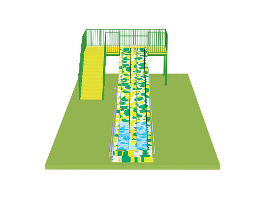Los toboganes de agua del arco iris para niños para el parque acuático de fibra de vidrio