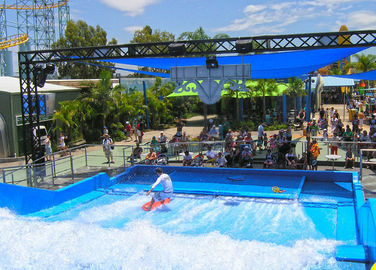 Diversión modificada para requisitos particulares de la máquina de la fibra de vidrio de la onda del jinete del flujo que practica surf para el parque del agua