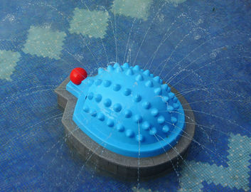 Equipo del patio del agua, juego del juego de la aguamarina del espray del erizo de la fibra de vidrio