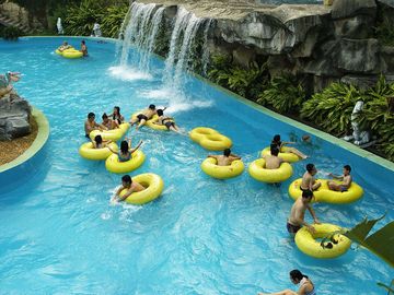 Equipo del parque de la aguamarina de la fibra de vidrio para el río perezoso del hotel, familia el vacaciones de verano en parque de la aguamarina