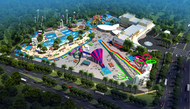 El proyecto grande de Waterpark del día de fiesta, parque divertido asombroso interior del agua/modificó el tobogán acuático para requisitos particulares